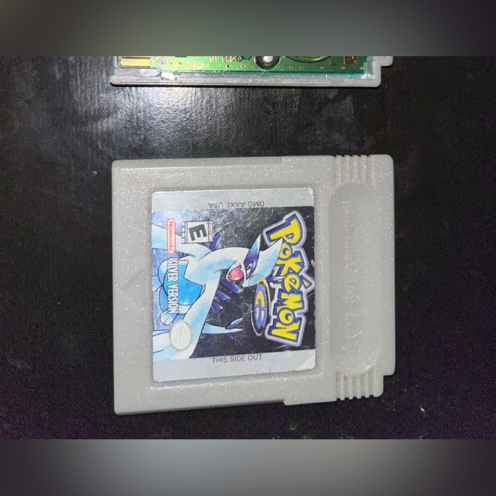 Authentic Pokemon Silver for Game Boy Color with New Save Battery
